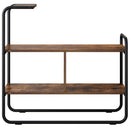 Konsolbord Røget eg 80 x 35 x 75 cm Konstrueret træ