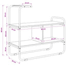 Konsolbord Røget eg 80 x 35 x 75 cm Konstrueret træ