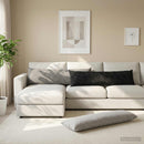 Pude HEERLEN Mørkegrå 40 x 145 cm Chenille Stof