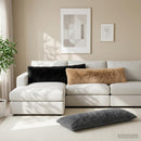 pyntepude 2 stk. HEERLEN Sort 40 x 145 cm PV Fleece