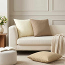 Pude med pude HEERLEN 2 stk. Cremefarvet Polyester