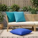 Pude 2 stk. HEERLEN Turkis 80 x 80 cm Polyester