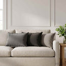 Pude med pude HOUTEN 6 stk. Sort Polyester