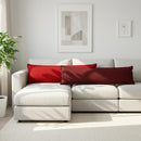 Pude med pude HOUTEN Vinrød 40 x 145 cm Faux Linned