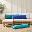 Pude med pude HOUTEN 2 stk. Turkis Polyester