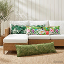 Pude 2 stk. HOUTEN Bladmønster 40 x 145 cm Polyester