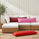 Pude med pude HOUTEN Vinrød 40 x 145 cm Polyester