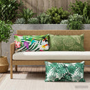 Pude Blad med pude HOUTEN 2 stk. Bladmønster Polyester