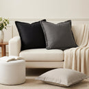 Pude med pude HOUTEN 2 stk. Sort Polyester