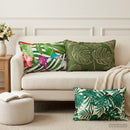 Pude Blad med pude HOUTEN 2 stk. Bladmønster Polyester