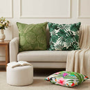 Kastpude 2 stk. HOUTEN Bladdesign 55 x 55 cm Polyester