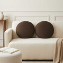 Kastpude 2 stk. HEERLEN Brun Dia. 40 cm Stof