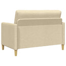Sofa sæt med opbevaring 2 pcs Cremefarvet Polyester