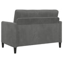 Sofa sæt med opbevaring 2 stk. Mørkegrå Polyester
