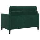 Sofa sæt med opbevaring 2 stk. Mørkegrøn Polyester