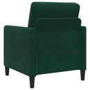 Sofa sæt med opbevaring 2 stk. Mørkegrøn Polyester