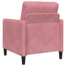 Sofa sæt med opbevaring 2 stk. Lyserød Polyester