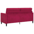 Sofa sæt med opbevaring 2 stk. Vinrød Polyester