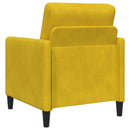 Sofa sæt med opbevaring 2 stk. Gul Polyester