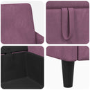 Sofa sæt med opbevaring 2 stk. Lilla Polyester