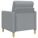 Sofa sæt med opbevaring 2 pcs Lysegrå Polyester