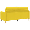 Sofa sæt med opbevaring 2 stk. Lys Gul Polyester