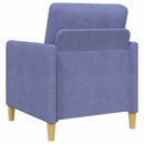 Sofa sæt med opbevaring 2 stk. Jeans blå Polyester