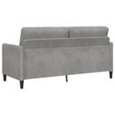 Sofa sæt med opbevaring 2 stk. Lysegrå Polyester