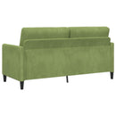Sofa sæt med opbevaring 2 stk. Lys grøn Polyester