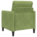 Sofa sæt med opbevaring 2 stk. Lys grøn Polyester