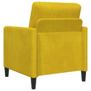 Sofa sæt med opbevaring 2 stk. Gul Polyester