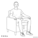 Sofa sæt med opbevaring 2 stk. Gul Polyester