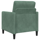 Sofa sæt med opbevaring 2 stk. Havgrøn Polyester