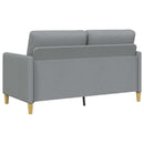 Sofa sæt med opbevaring 2 stk. Lysegrå Polyester