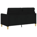 Sofa sæt med opbevaring 2 stk. Sort Polyester