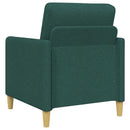 Sofa sæt med opbevaring 2 stk. Mørkegrøn Polyester