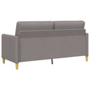 Sofa sæt med opbevaring 2 stk. Gråbrun Polyester