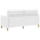 Sofa sæt med opbevaring 2 stk. Hvid Polyester