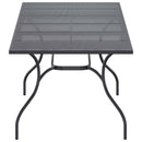 Udvidelig Mesh Spisebord Antracit 212 x 90 x 76 cm Stål