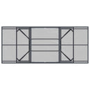 Udvidelig Mesh Spisebord Antracit 212 x 90 x 76 cm Stål
