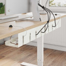 Under bordkablehåndteringstrå 2 stk. Hvid 43 x 12 x 10 cm Stål