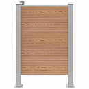 Affaldsbeholderhegn Brun 85 x 85 x 115 cm Aluminium og WPC