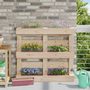 Blomsterkasser til Euro-paletter 12 pcs Brun 36,5 x 14 x 9,5 cm