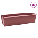 Blomsterkasser til Euro-paletter 12 pcs Brun 36,5 x 14 x 9,5 cm