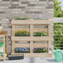Blomsterkasser til Euro-paletter 24 pcs Grå 36 x 13,5 x 9,5 cm