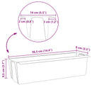Blomsterkasser til Euro-paletter 24 pcs Grå 36 x 13,5 x 9,5 cm