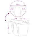 Blomsterkasser til Euro-paletter 12 pcs Grå 13,5 x 9 x 9,5 cm