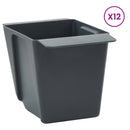 Blomsterkasser til Euro-paletter 24 pcs Grå 13,5 x 9 x 9,5 cm