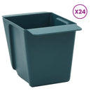 Blomsterkasser til Euro-paletter 24 pcs Grøn 13,5 x 9 x 9,5 cm