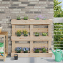 Blomsterkasser til Euro-paletter 24 pcs Sort 13,5 x 9 x 9,5 cm